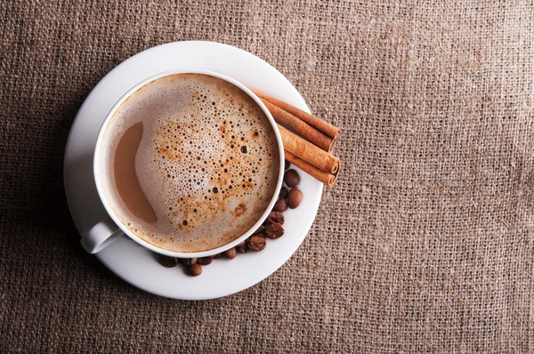 Cappuccino or coffee — Stok Foto