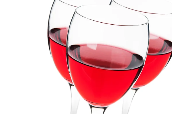 Wine red glasses — Stock Photo, Image