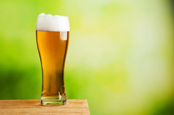 Fresh beer glass — Stock Photo, Image