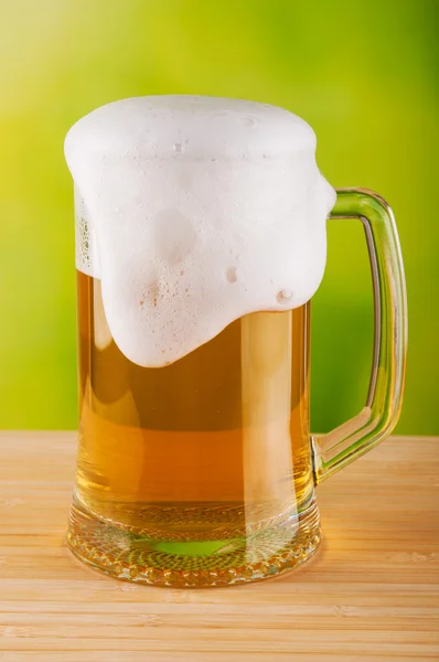 Mug with beer — Stock Photo, Image