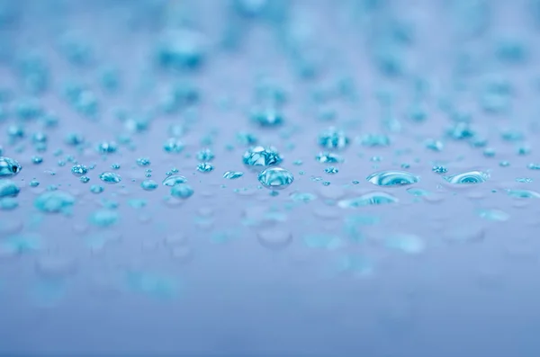 Gotas de agua sobre vidrio — Foto de Stock