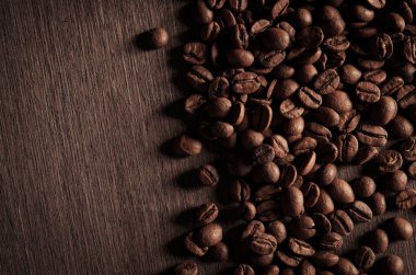 Kavrulmuş kahve çekirdeği.