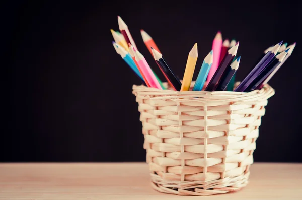 Set de creioane colorate — Fotografie, imagine de stoc