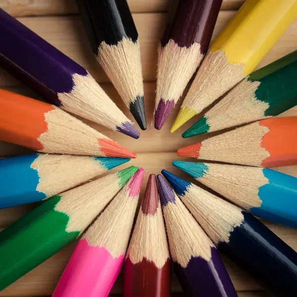 Pencils on background — Stock Photo, Image