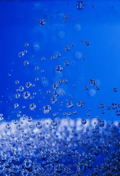 Primer plano de las burbujas de agua — Foto de Stock