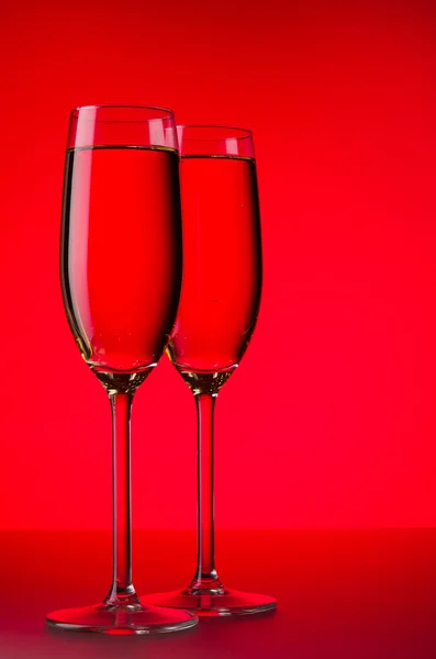 Glasses of champagne — Stock Photo, Image