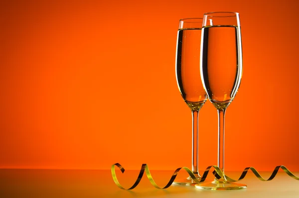 Glasses of champagne — Stock Photo, Image