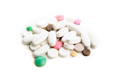 izole tabletleri yığını 