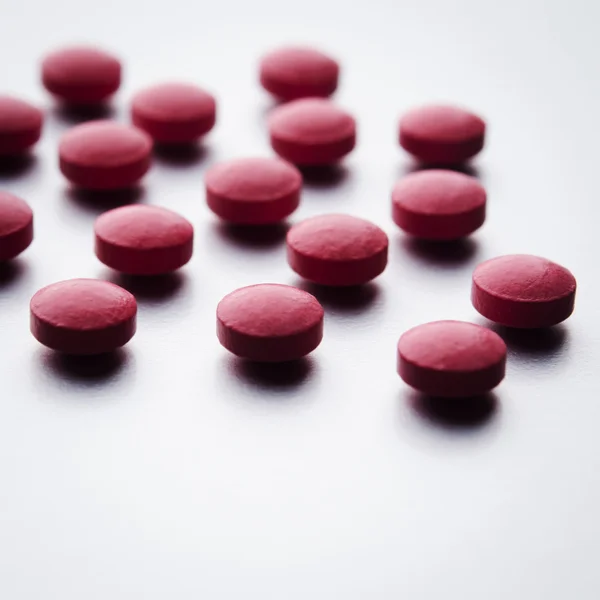 Rote Tabletten — Stockfoto