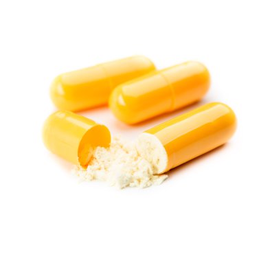 Close up van open capsule