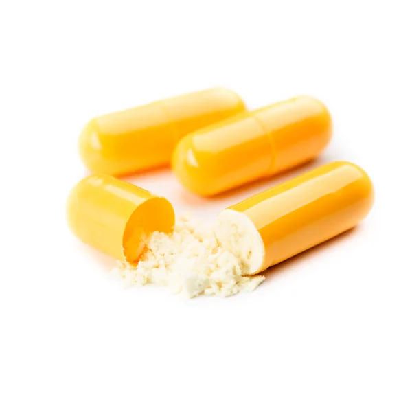 Close up of open capsule — Stock Photo, Image