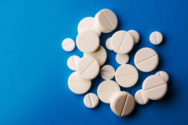 White tablets — Stock Photo, Image