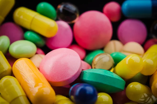 Comprimidos coloridos — Fotografia de Stock
