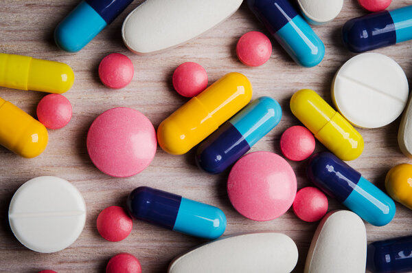 colorful pills