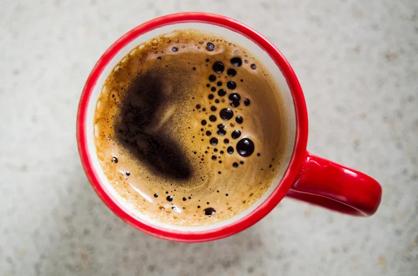 Tazza di caffè rosso — Foto Stock