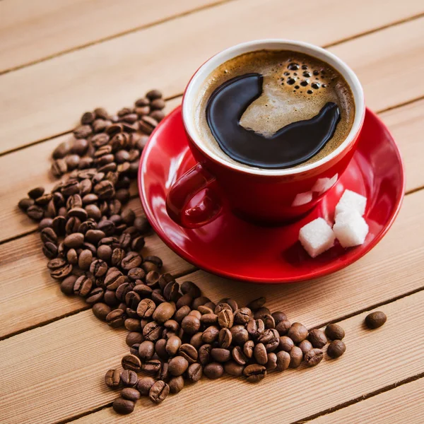 Red coffee cup — Stock Photo, Image