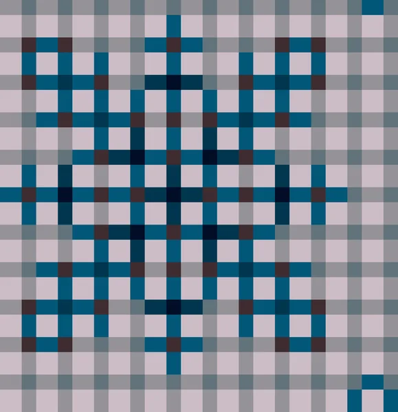 Decoração vetorial de bandas entrelaçadas. Floco de neve de formas geométricas. mosaico — Vetor de Stock