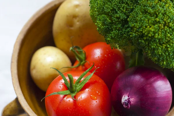 Vegetables in a pot — Stock Photo, Image