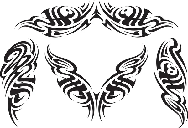 Modèle de tatouage tribal — Image vectorielle