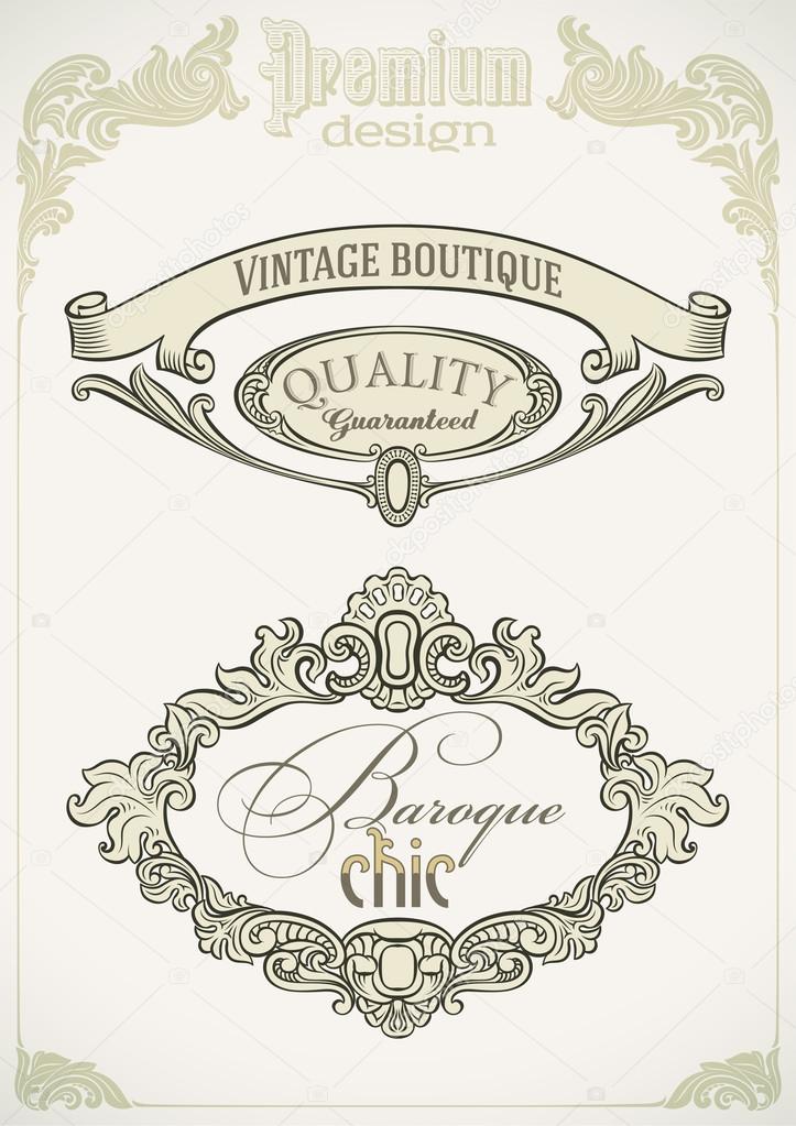 Victorian styled labels