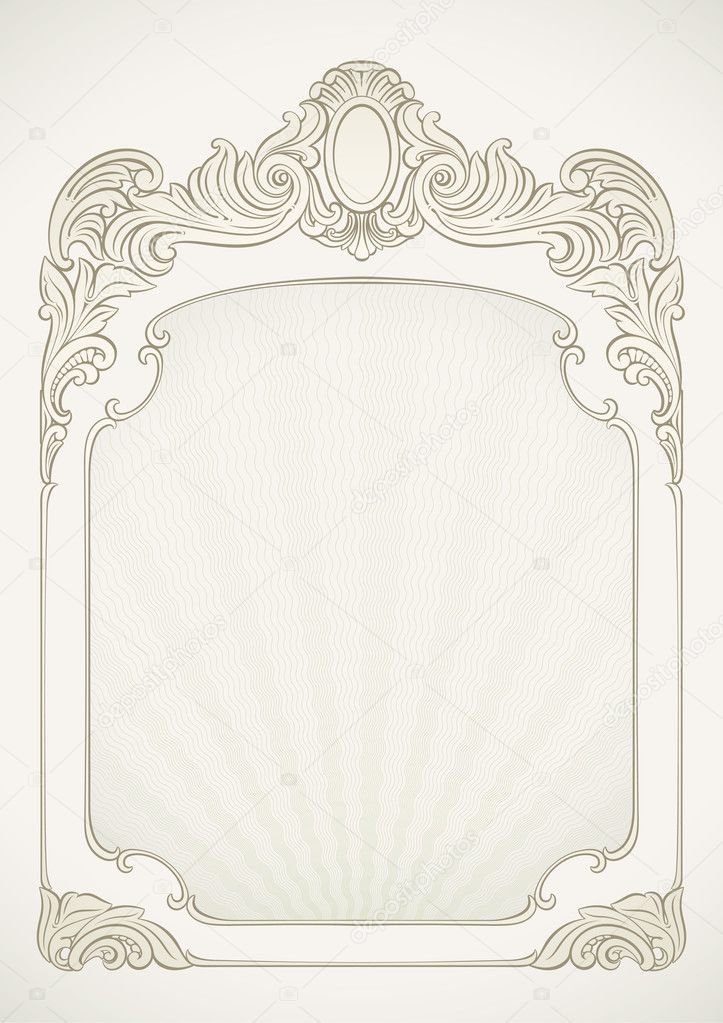 Victorian styled label background Stock Vector Image by ©artefy #25511265