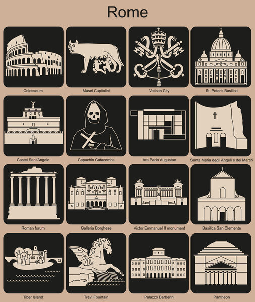 Rome icons