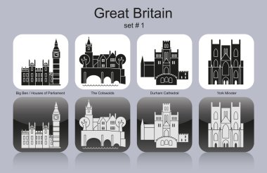Icons of Great Britain clipart