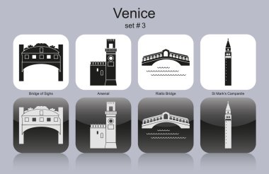 Icons of Venice clipart