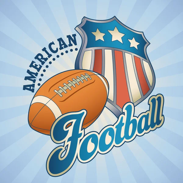 Amerikansk fotbollsbricka — Stock vektor