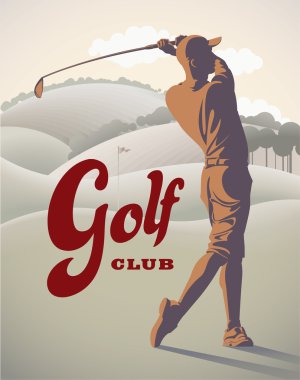 Sahadaki golf oyuncusu