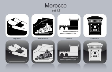 Icons of Morocco clipart