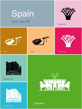 Icons of Spain clipart