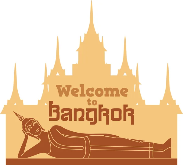 Welcome to Bangkok — Stock Vector