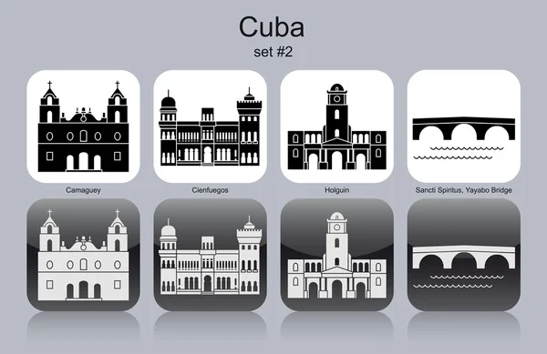 Иконы Кубы — стоковый вектор