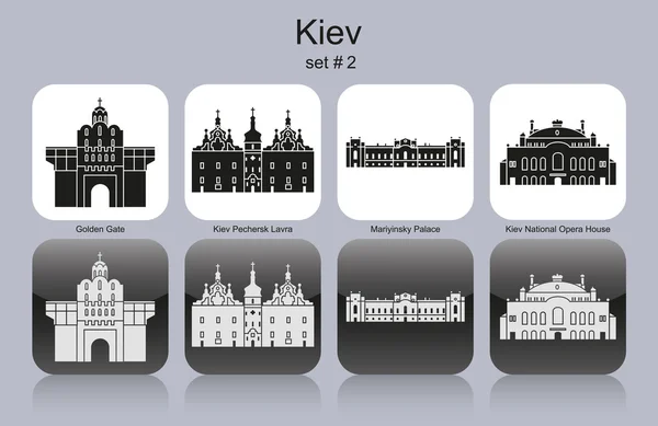 Iconos de Kiev — Vector de stock