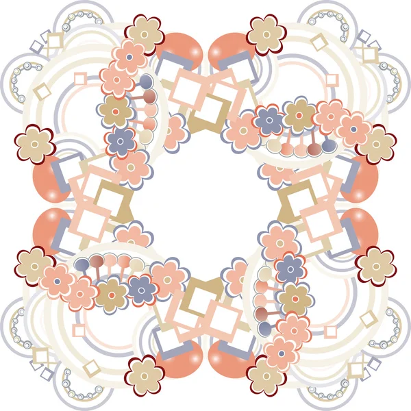 Retro bloemen naadloze achtergrond — Stockvector