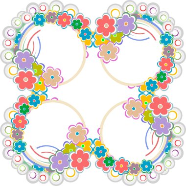 Dikişsiz çiçek retro arka plan desen vektör