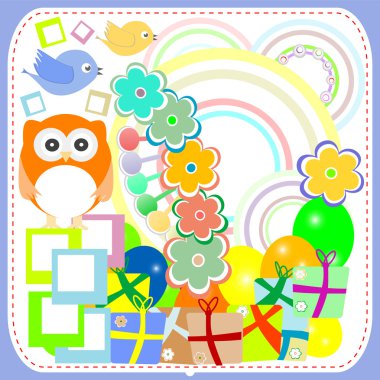 doğum günü partisi şirin kuşları ve baykuş hediye kutuları