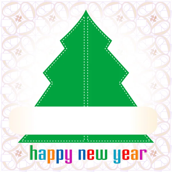 Christmas tree applique background — Stock Photo, Image