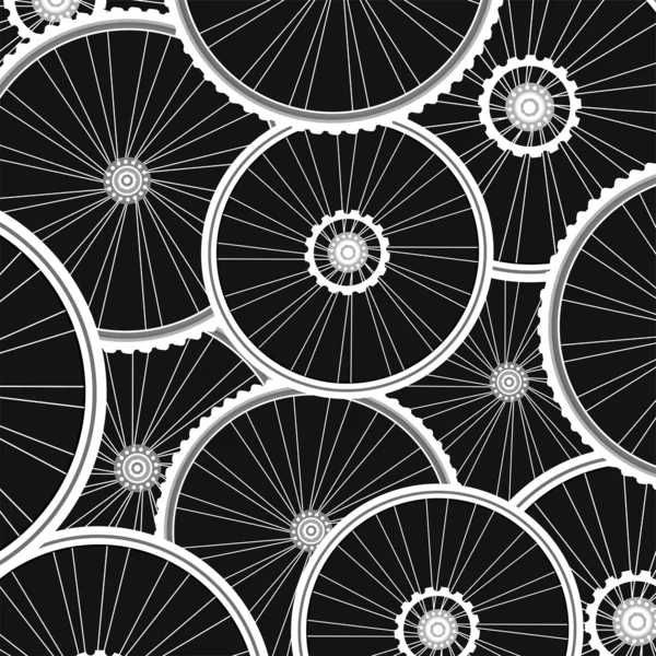 Bicycle wheels pattern - sports background — Stock Photo, Image