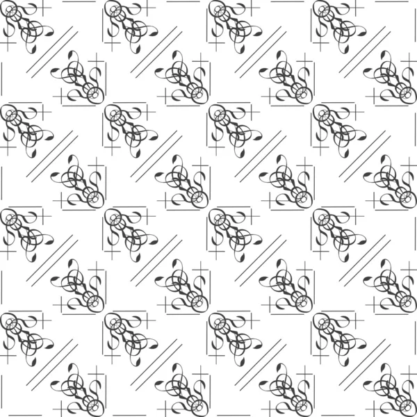 Abstract monochrome seamless pattern — Stock Photo, Image