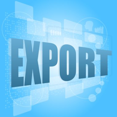 dijital ekranda iş kavramı kelime verme