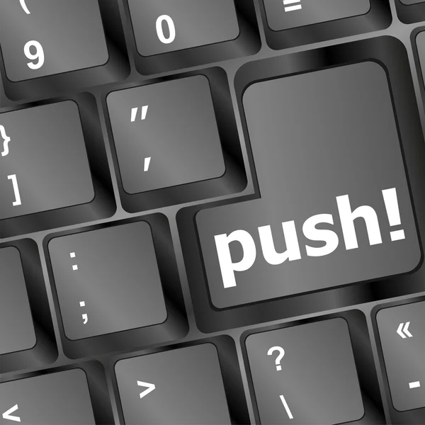 Pulse la tecla en el teclado del ordenador —  Fotos de Stock