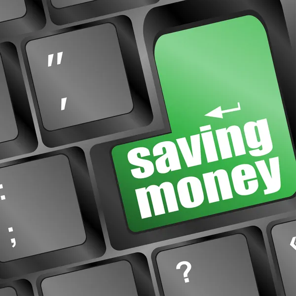 bir düğme ile bilgisayar klavye üzerinde tasarruf yatırım için