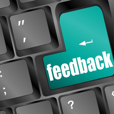 görüş ve anketler gösteren geribildirim bilgisayar anahtar