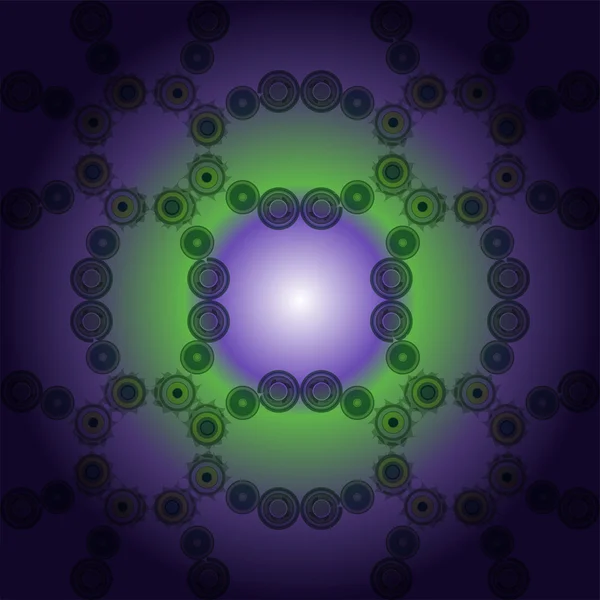 Paisagem abstrata de espuma fractal colorida — Fotografia de Stock
