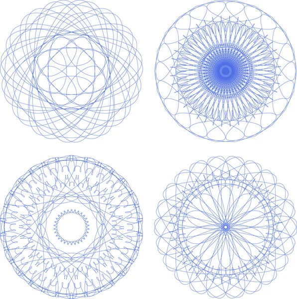 Giloše prvky pro diplom nebo sertificate. Mandala design — Stock fotografie