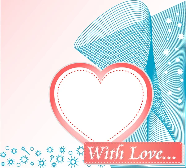 Liebe Herz Symbol auf dem abstrakten Hintergrund — Stockfoto