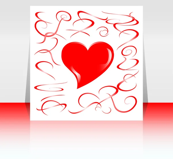Mooie achtergrond met hartjes en plaats voor tekst. Valentine — Stockfoto