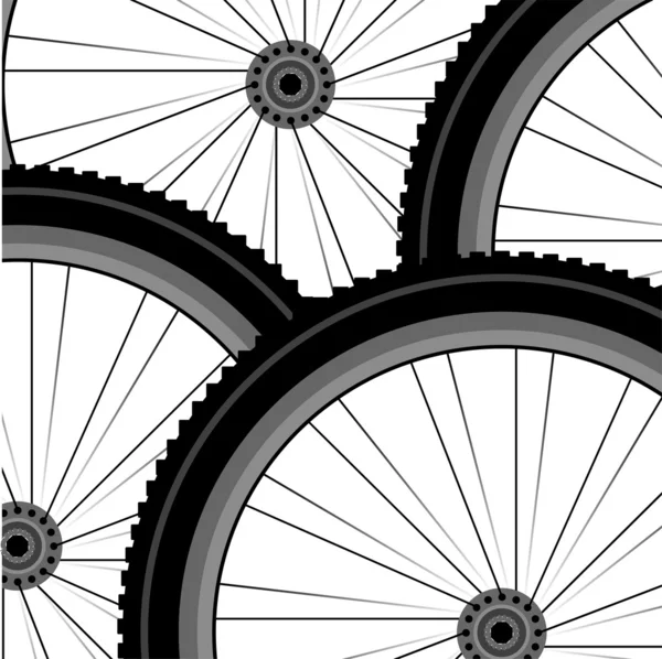 Seamless bicycle wheels pattern — Stock Photo, Image